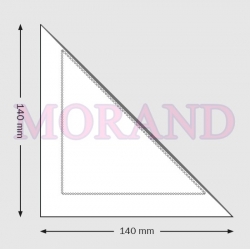 Trójkąt samoprzylepny poszerzony 14x14 cm