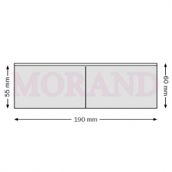 Kieszeń samoprzylepna 190x60 mm NA 2 WIZYTOWKI POZIOMA obniżona