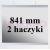 Listwa plakatowa wsuwana typ V 841mm A1 A0 1kpl 2H TR