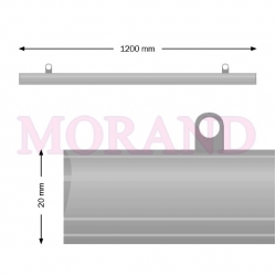 Listwa plakatowa zatrzask zacisk 1200mm 1kpl 2H TR