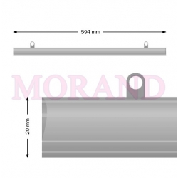 Listwa plakatowa zatrzask zacisk 594mm A2 A1 1kpl 2H BK