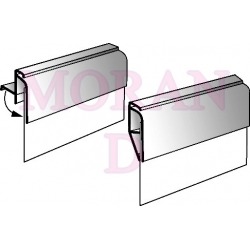 Listwa plakatowa zatrzask zacisk 594mm A2 A1 1kpl 2H W