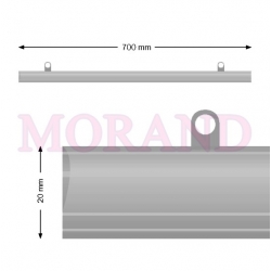 Listwa plakatowa zatrzask zacisk 700mm B2 B1 1kpl 2H TR