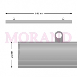 Listwa plakatowa zatrzask zacisk 841mm A1 A0 1kpl 2H BK