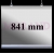 Listwa plakatowa zatrzask zacisk 841mm A1 A0 1kpl 2H TR