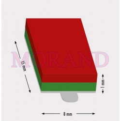 Magnes samoprzylepny neodym 15x8x1