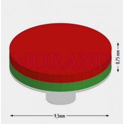 Magnes samoprzylepny neodym 9.5 x 0.75