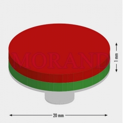 Magnes samoprzylepny neodym 20 x 1