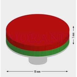 Magnes samoprzylepny neodym 10 x 1