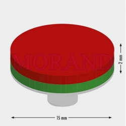 Magnes samoprzylepny neodym 15 x 2