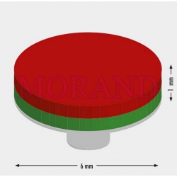 Magnes samoprzylepny neodym 6 x 1