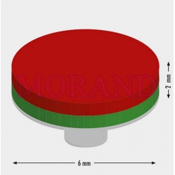 Magnes samoprzylepny neodym 6 x 2