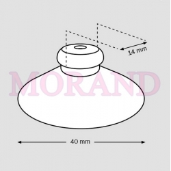 Przyssawka fi40 glowka grzybek fi14