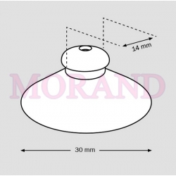 Przyssawka fi30 glowka grzybek fi14