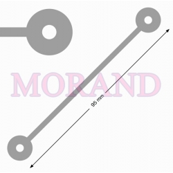 Pasek, łącznik śrub, do wzornika biały 95mm