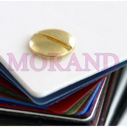 Śruba introligatorska metal złota 37mm