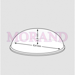 Bumpon stopki silikonowe 6,4 mm, wys 1,9 mm arkusz