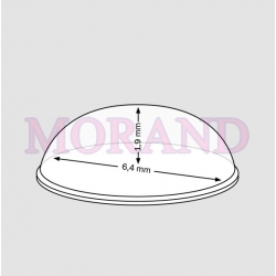 Bumpon stopki silikonowe 6,4 mm, wys 1,9 mm arkusz