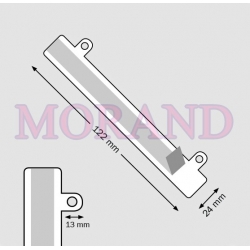 Łącznik 2 oczka samoprzylepny 122x24mm