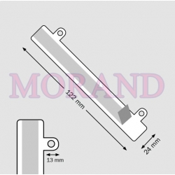 Łącznik 2 oczka samoprzylepny 122x24mm