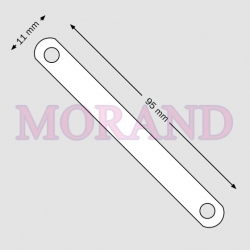Nakładka na wąs skoroszytowy blaszkę 95mm