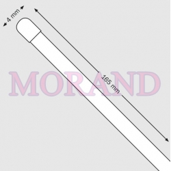 Blaszka wąs powlekany tworzywem z zatyczkami 165mm