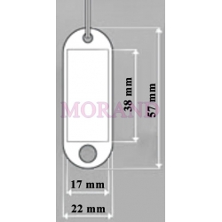 Brelok kolorowy mały - zawieszka dwustronna W20