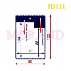 Identyfikator kieszonka etui 80x122  111