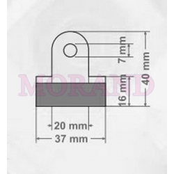 Zawieszka samoprzylepna otwór 40x37