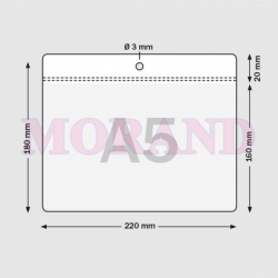 Identyfikator kieszonka etui A5 220x180