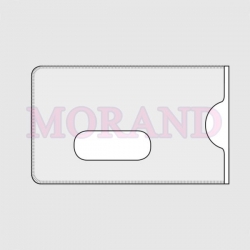 Etui, holder na karte platnicza okienko RFID 59x91/88