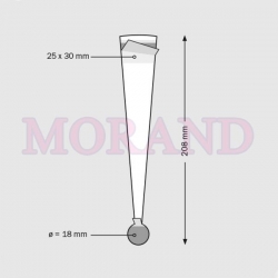 Wobbler foliowy, kiwak reklamowy PRO 208 mm