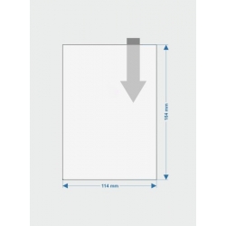 Identyfikator etui osłonka cenowa A6 114x164