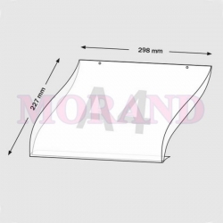 Kieszeń plakatowa C (otwory) A4 - poziom