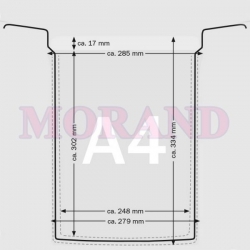 KIESZEN Z DRUTEM, NA KOSZ, PALETE A4 PION