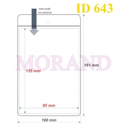 Identyfikator kieszonka etui 100x161  643