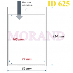 Identyfikator kieszonka etui 82x124  625