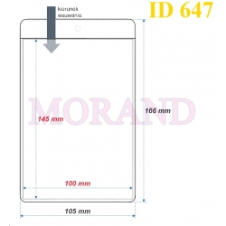 Identyfikator kieszonka etui 105x166  647