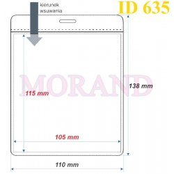 Identyfikator kieszonka etui 110x138  635