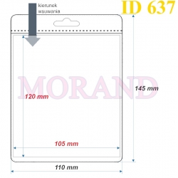 Identyfikator kieszonka etui 110x145  637