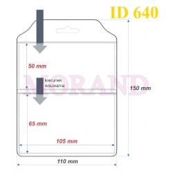 Identyfikator kieszonka etui 110x150  640