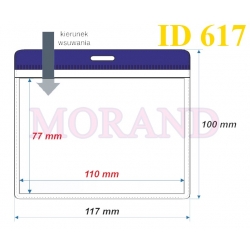 Identyfikator kieszonka etui 117x100  617