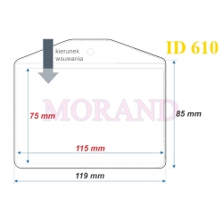 Identyfikator kieszonka etui 119x85  610