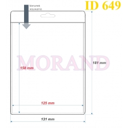 Identyfikator kieszonka etui 131x181  649