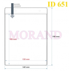 Identyfikator kieszonka etui 140x190  651