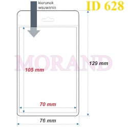 Identyfikator kieszonka etui 76x129  628