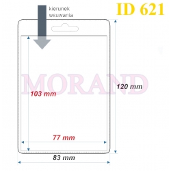 Identyfikator kieszonka etui 83x120  621