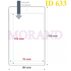 Identyfikator kieszonka etui 84x135  633