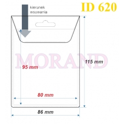 Identyfikator kieszonka etui 86x115  620