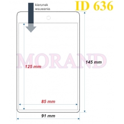 Identyfikator kieszonka etui 91x145  636